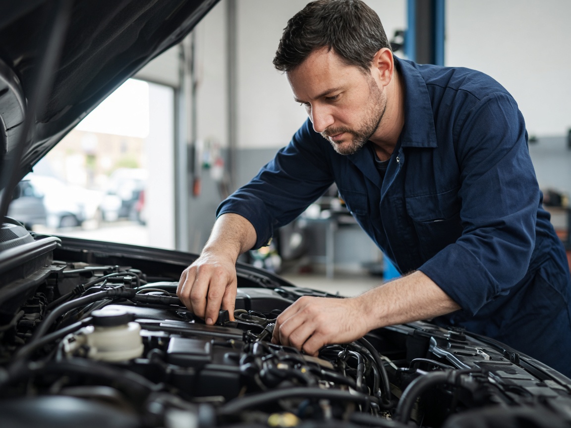 Covered engine work